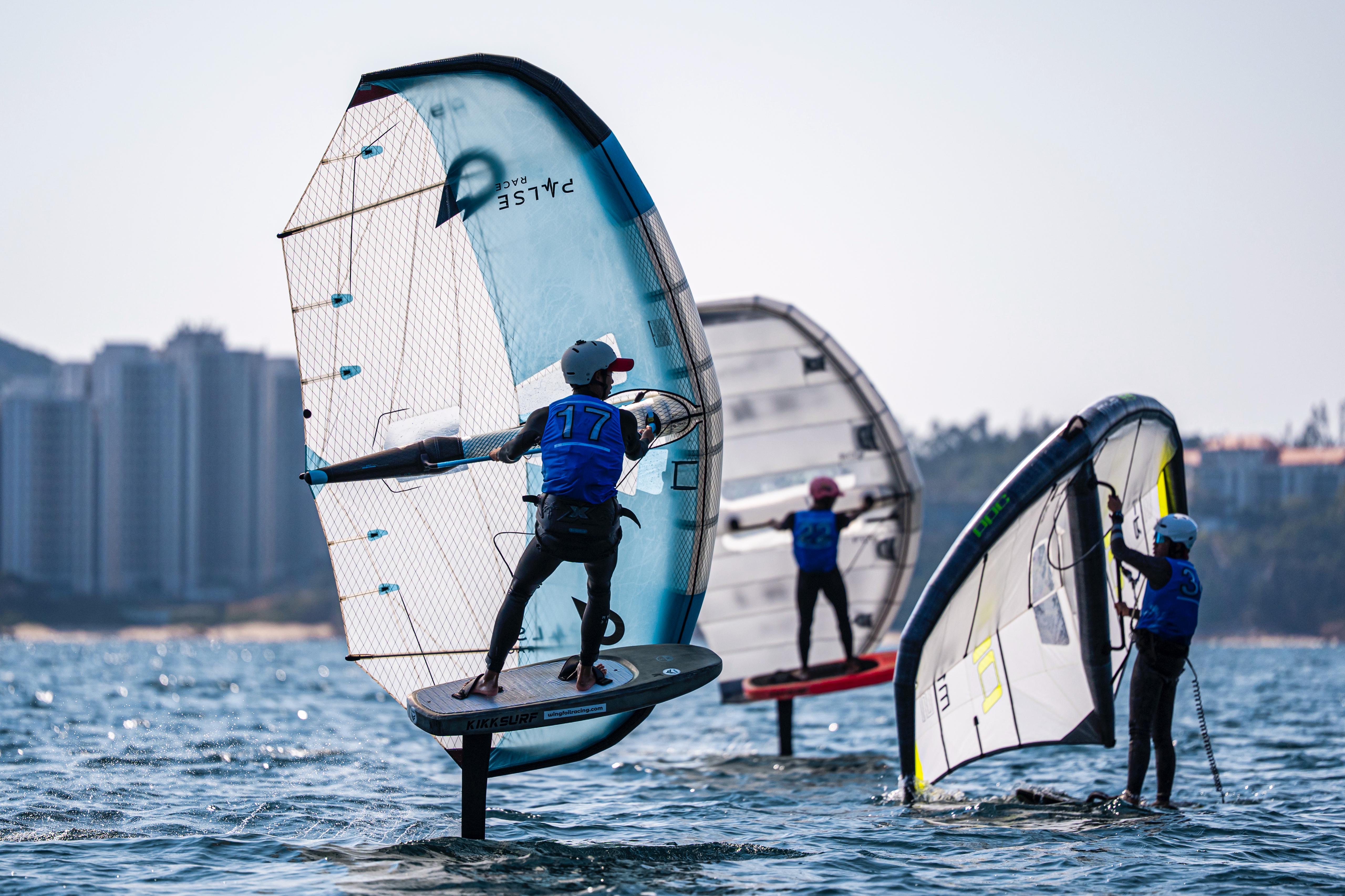 Kikksurf riders on the water